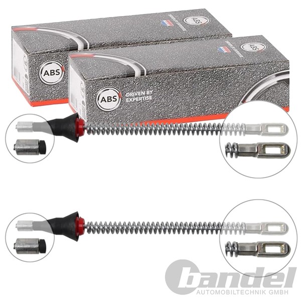 2X A.B.S. Handbremsseile Hinten Passend FüR Chevrolet Corsa Opel Astra Combo Zaf-image