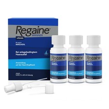 Regaine Männer Lösung 5% Minoxidil 3x60ml Haarausfall Geheimratsecken Glatze