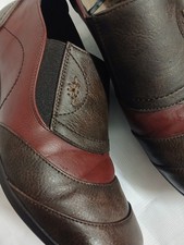Riversoft Leather Comfort Heels Womens 39 Brown Burgundy Work Shoes unique