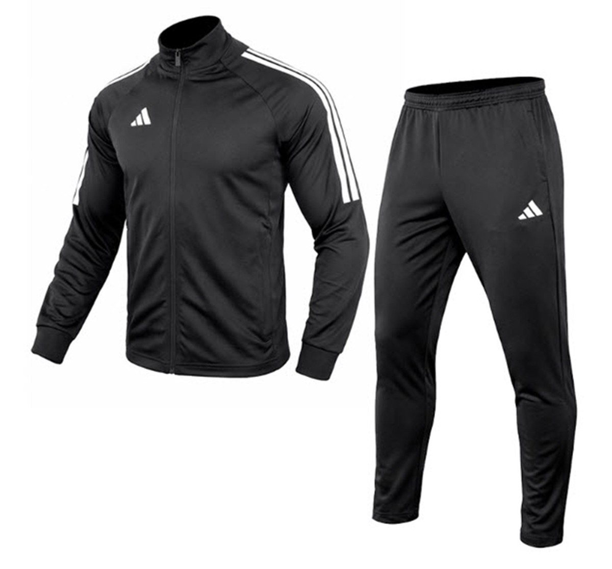 adidas professional 3点セット Adidas Men Sereno 3S Jackets Running Black Athletic Suit Set
