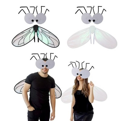 Fliegenflügel Kostüm Set Kostüm Cosplay Zubehör für Familie Freunde Urlaub