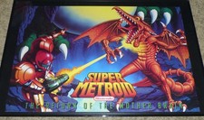 POSTER SUPER METROID - 1994 Nintendo Promo (Il ritorno della madre cervello) SNES
