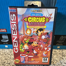 Sega Genesis The Great Circus Mystery Mickey & Minnie Capcom NTSC-U/C 1994