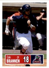 2018 Lowell Spinners Grandstand #7 Cole Brannen Elko Georgia GA Baseball Card