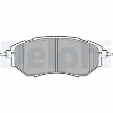 Delphi LP1941 brake pad set, disc brake for Subaru