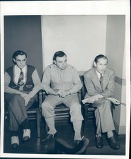 1942 Photo Press Herbert Haupt Prisoner Courtroom Justice Department Trial
