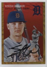 2023 Chrome Platinum Anniversary Gold Wave Refractor 33/50 Steele Walker 08zd