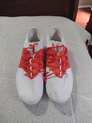 MEN'S NIKE HYPERDUNK ORANGE N WHITE lOW BASKETBALL SHOES.SIZE 17.5 NWOB