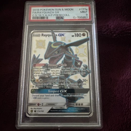New ListingPokemon PSA 9 MINT Rayquaza GX 177a/168 Premium Collection Promo Holo S#2679