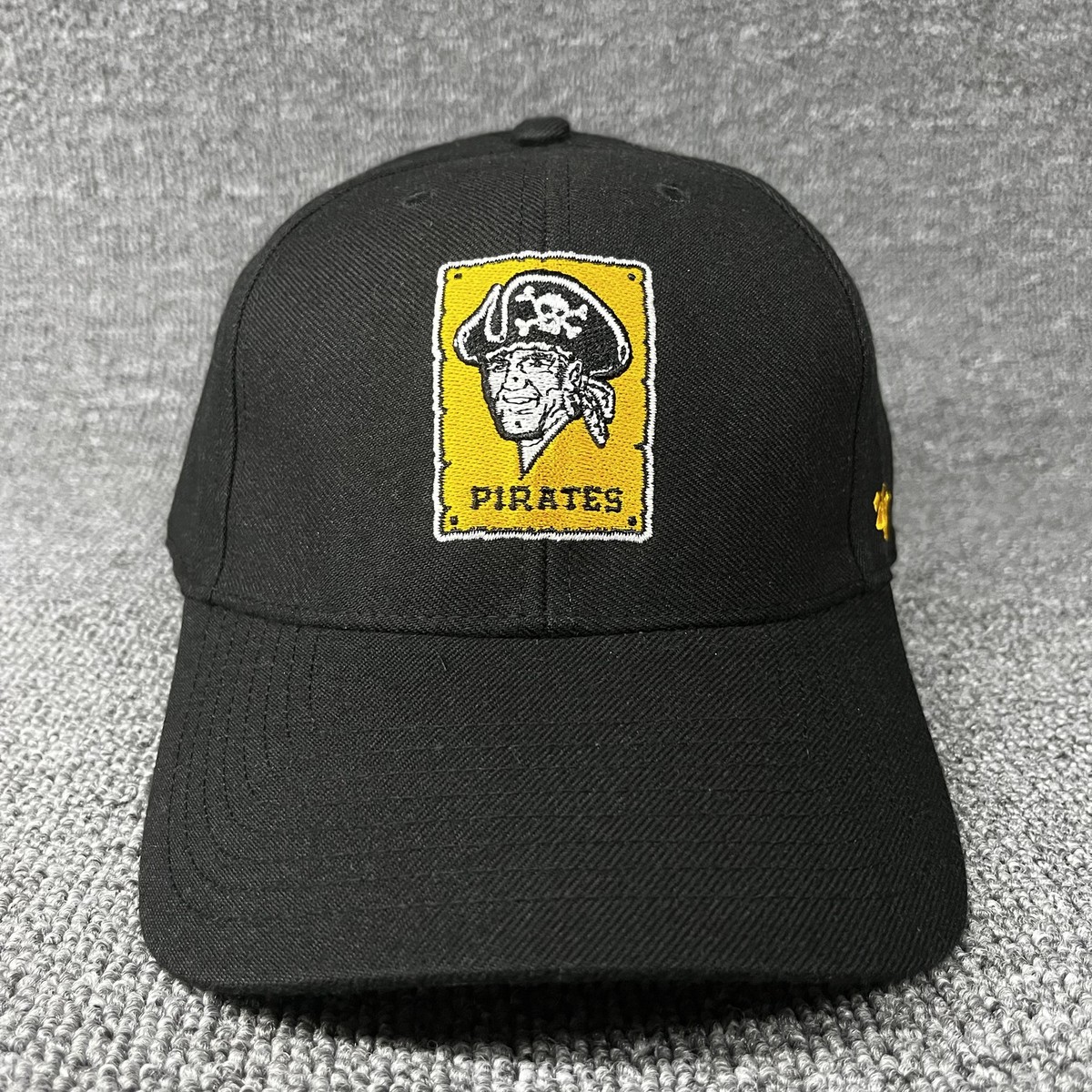 47 Brand Pittsburgh Pirates Cooperstown Collection Black Adjustable Cap Hat