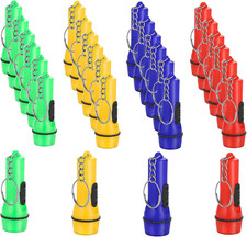 Mini Flashlight Keychain, 24PCS Bulk Assorted Colors Toy Flashlight for Hiking C