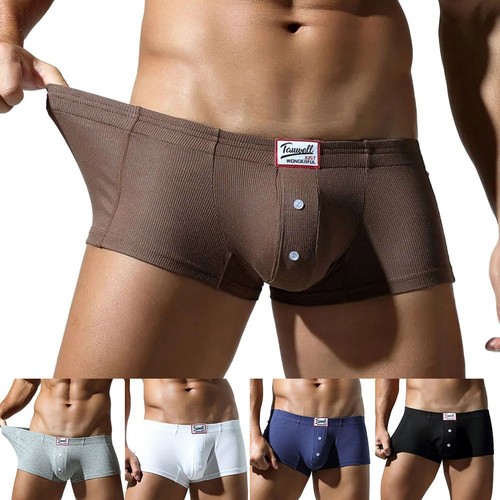 Low Waist Boxers for Men with Breathable Design Bulge Pouch for ...