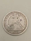 1871 Seated Liberty Silver Dollar $1 - Philadelphia Mint