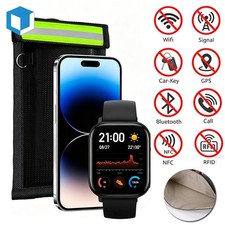 Faraday Bag Cell Phone Signal Blocking Bag Radiation Shielding Pouch Wallet Case