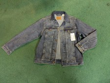 Signature Levi Strauss Gold Youth Large Blue Jean Collared Jacket With Pockets