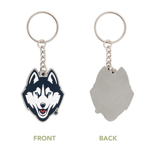 UConn Keychain University of Connecticut Desert Cactus PVC Car Keys Holder - Picture 4 of 6