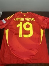 Lamime Yamal #19 Spain Euro 2024 Home Jersey Size XL