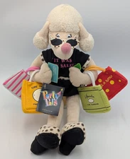 Amscan Inc. " It Was On Sale " Poodle Dog 15" Plush Stuffed Animal Doll CUTE NWT