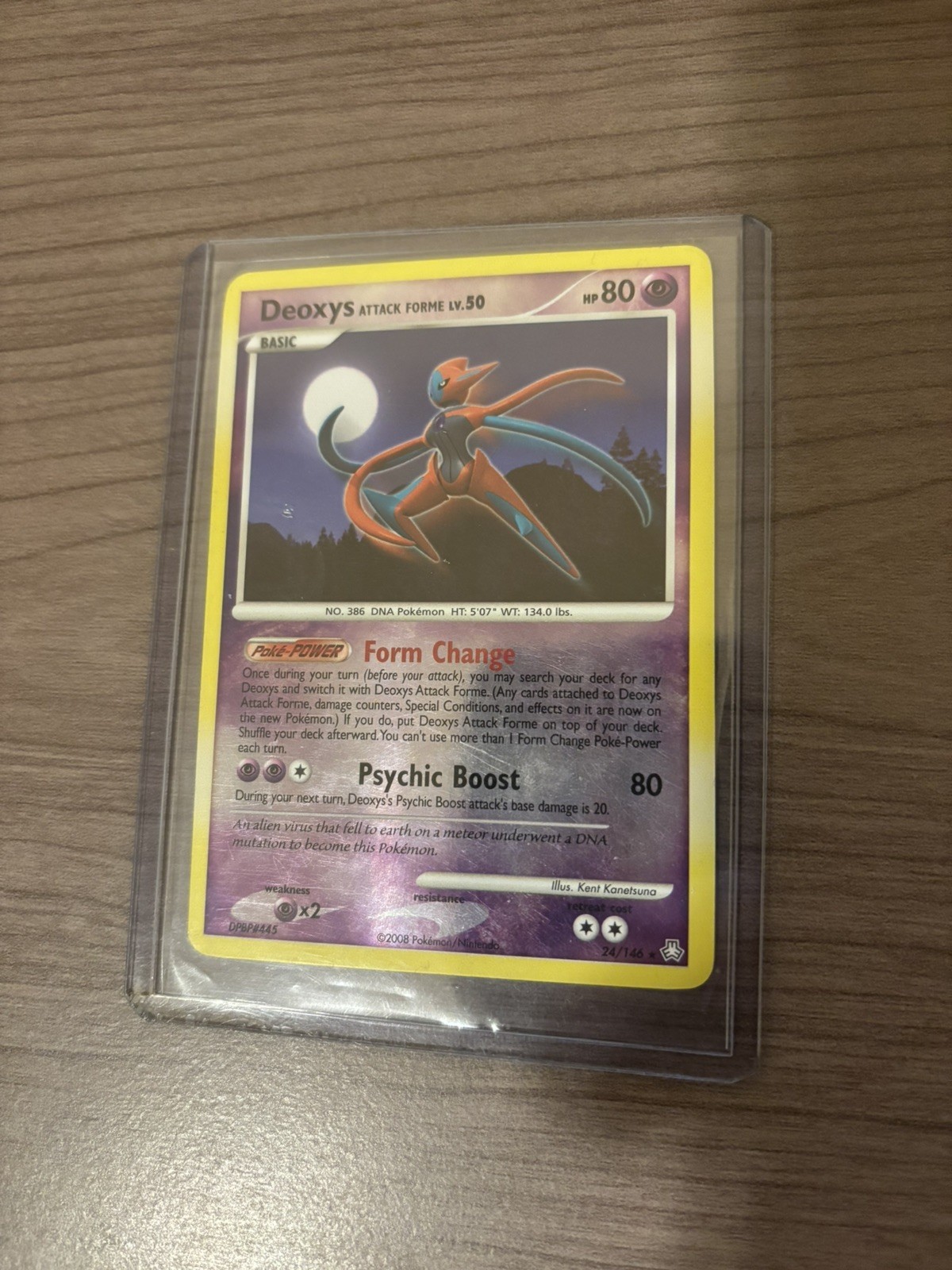 2008 Pokemon Legends Awakened Deoxys Attack Forme 24/146 Reverse Holo