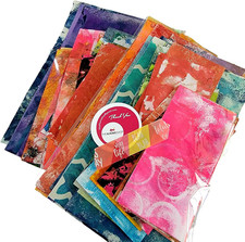 Collage Papers: 40 Beautiful Hand Painted. Collage Paper Samples for Art Journal