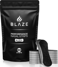 Performance Nose Strips for Breathing 60 Count - Oil  Sweat Proof Adhesive -