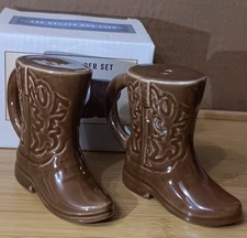 Cowboy Boot Salt And Pepper Shaker Set