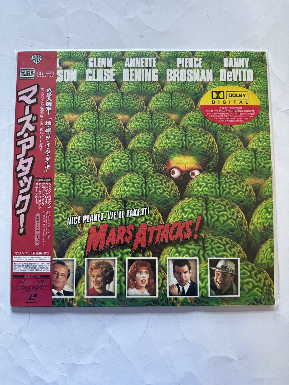 Mars Attacks Laserdisc Japan Tim Burton PILF-2400 SEALED
