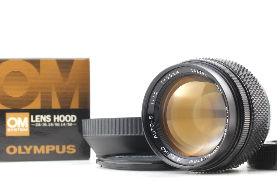 CLA'd Late [ 完好+++ 带罩 ] 奥林巴斯 OM 系统 自动 S 55 毫米 F1.2 MF 镜头 日本 — 第 2/4 张图片