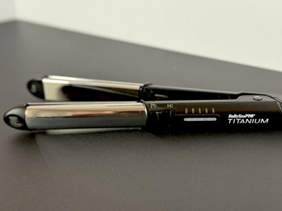 BaByliss Pro Titanium 1'' Stainless Steel Flat & Curling Iron Professional Equip