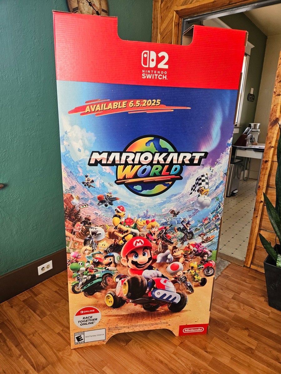 マリオカート ワールド ポスター switch2 MARIOKART WORLD Mario Kart World's Switch 2 Box Art Is Packed With