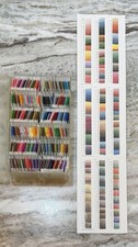 Vtg Craftways DMC Floss 324 Colors Embroidery Floss In Container W/Color Chart
