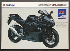 SUZUKI GSX-R1000 Motorcycle Sales Spec Leaflet Apr 2005  Ref MB05 GSX-R1000-LEAF