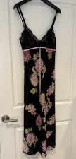 OSCAR DE LA RENTA  Gorgeous Floral Lace Long Slip Nightgown Size S Neiman Marcus