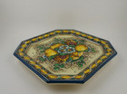 Vintage Caltagirone Pottery Italy Hand Painted Wall Plate Signed By E. Margarone — photo 5