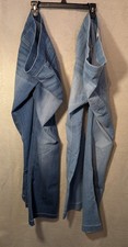 Women's Cello Stretchy Pull On Jeans - Size Medium - 2 Pairs - Medium/Light Wash