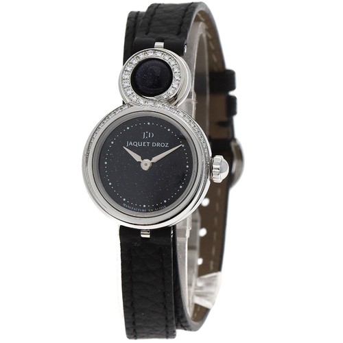 Jaquet Droz Lady 8 Petite Aventurine Watches J014600371 Stainless Steel/Leat...