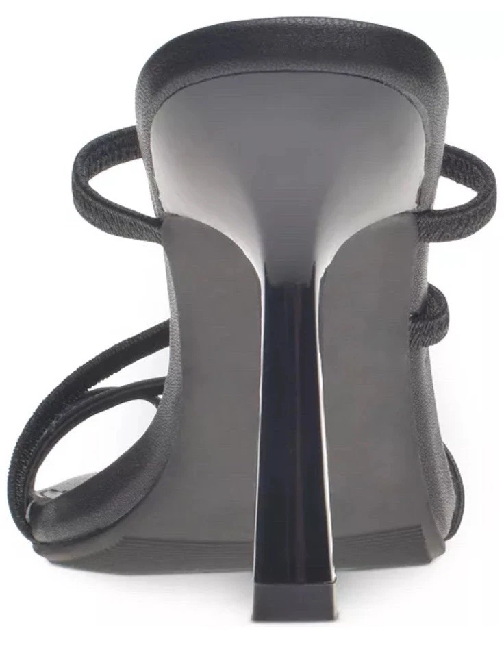 Sandalias de vestir Wild Pair Lenore para mujer con tiras color negro talla 5 M Foto 3 de 4