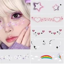 Valentine's Day Sticker Love Star Set Face Art Corner of Eyes Sticker Sweet  
