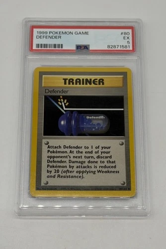 1999 POKEMON BASE SET UNLIMITED #80 DEFENDER EX PSA 5