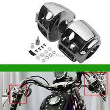 Handle bar Switch Housing Cover For Harley SOFTAIL CUSTOM FXSTC DELUXEFLSTN 2008