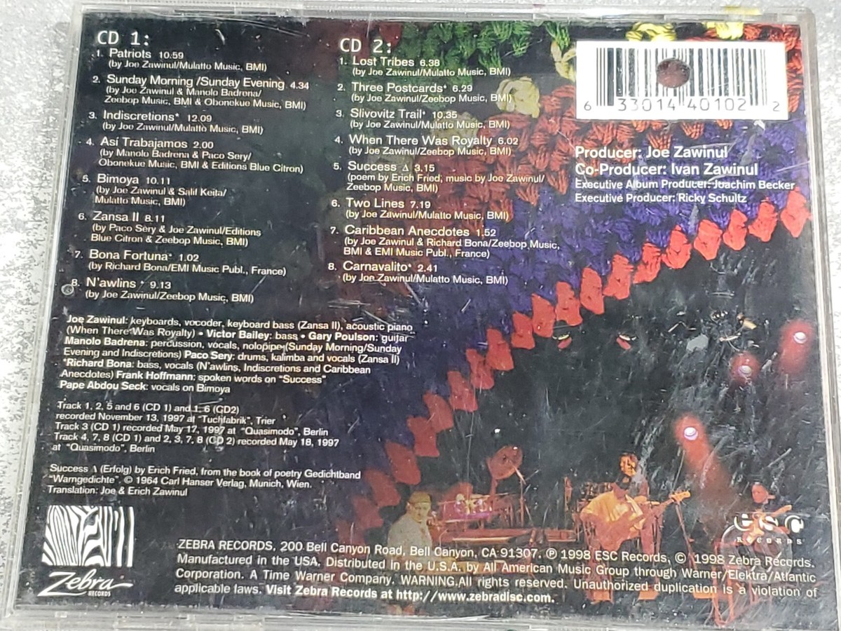 Joe Zawinul - World Tour - Joe Zawinul CD JIVG The Fast Free
