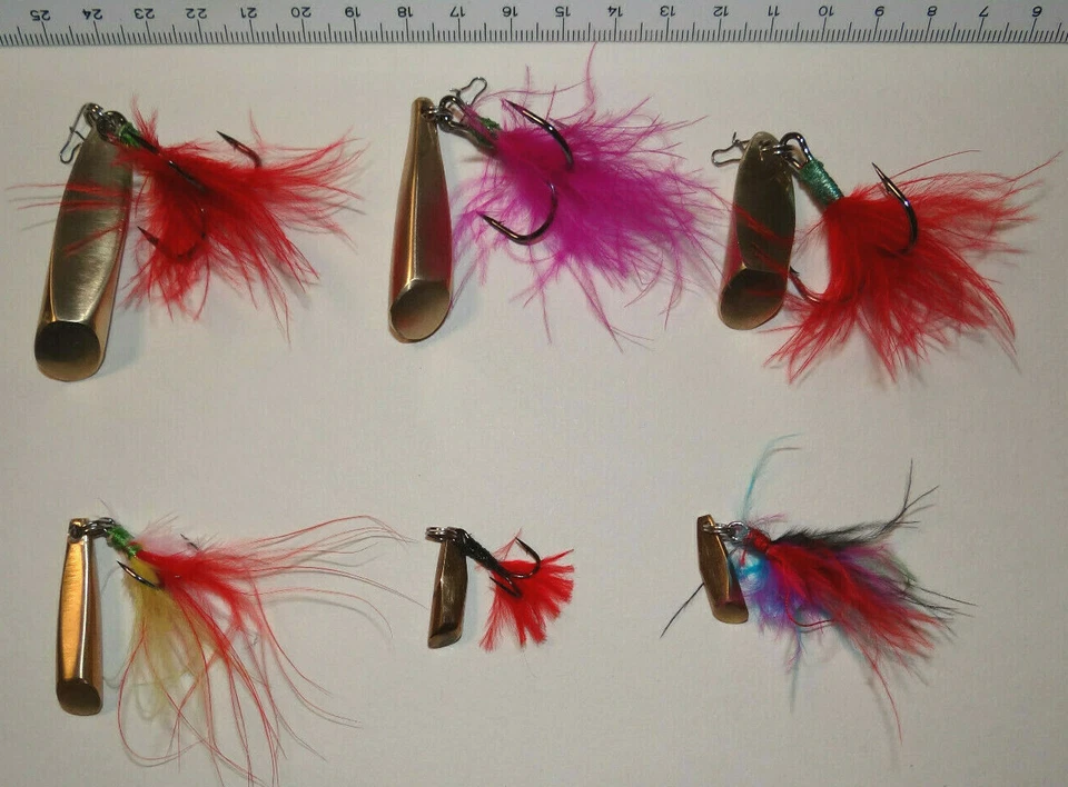 Zanderangeln Zanderblinker "Gruschka,Kukuruska,Pulia" Messing.Handmade - Bild 3 von 4