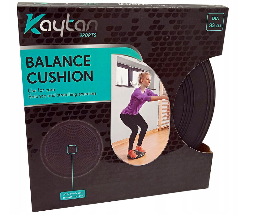 Q4Life Balancekissen Luftkissen mit Noppen Sitzkissen Balance schwarz