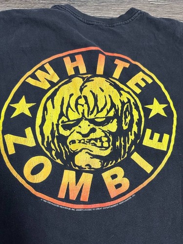 Vintage WHITE ZOMBIE Astro-Creep T-Shirt men 1995 2-sided Large - Picture 6 of 10