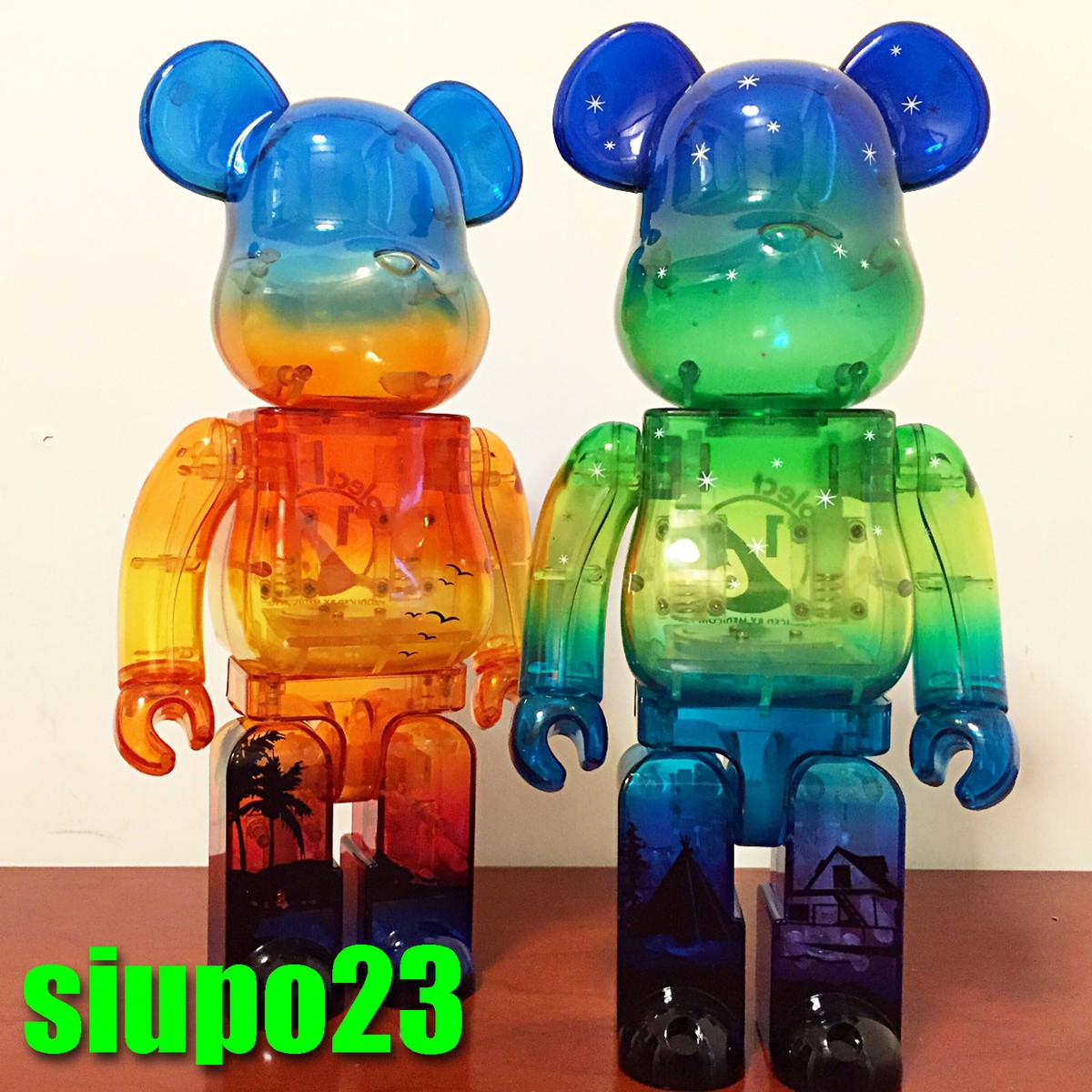 BE@RBRICK project 1/6 100％ &amp; 400％ Medicom 400% + 100% Bearbrck ~ Project 1/6 Be@rbrck Black