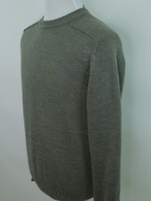 Vintage Izod Lacoste Men's Acrylic Wool Solid Green Pullover CrewNeck Sweater XL