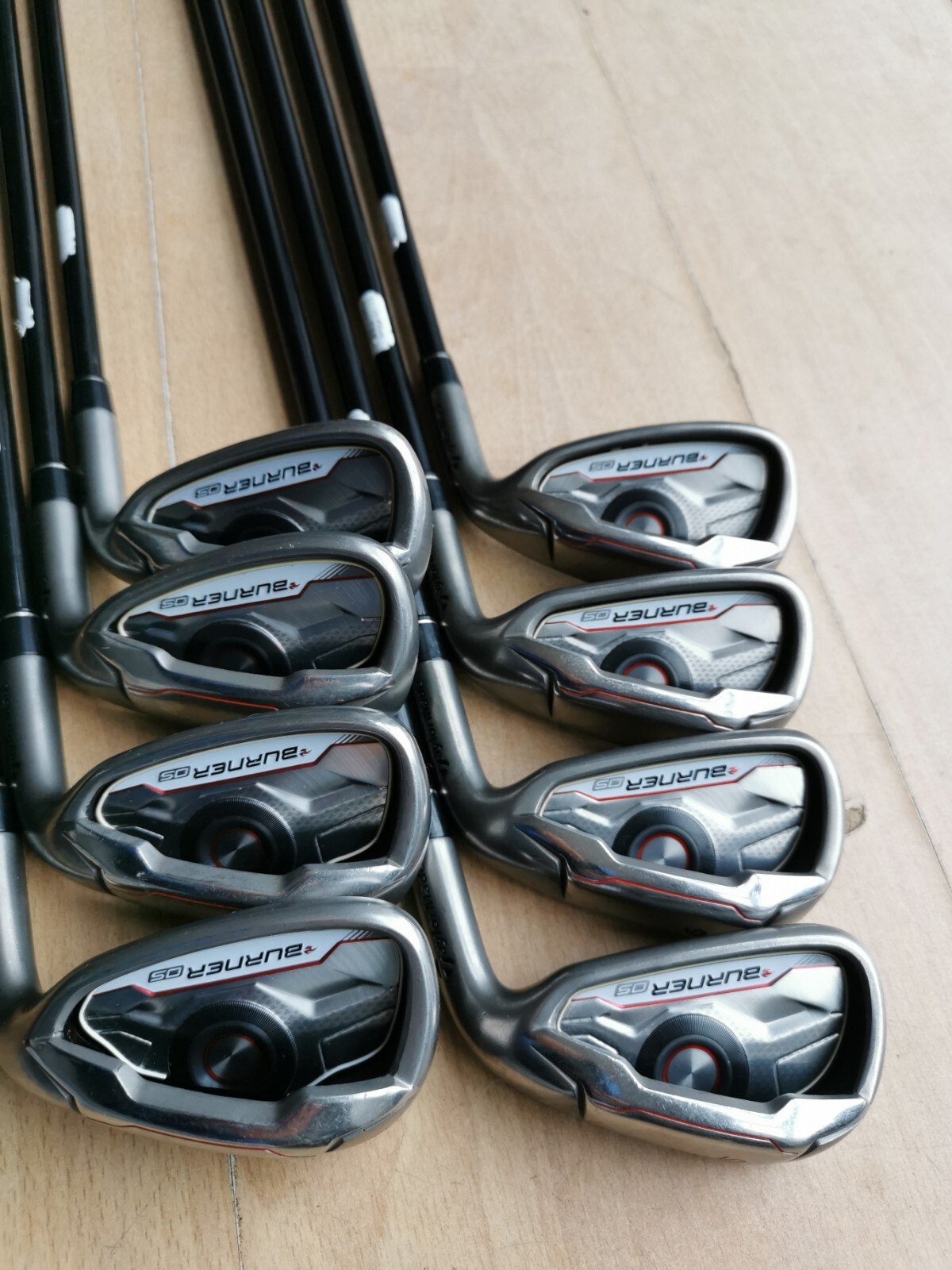 Taylormade burner os irons. 5sw+aw. Regular Flex. Graphite Shafts eBay
