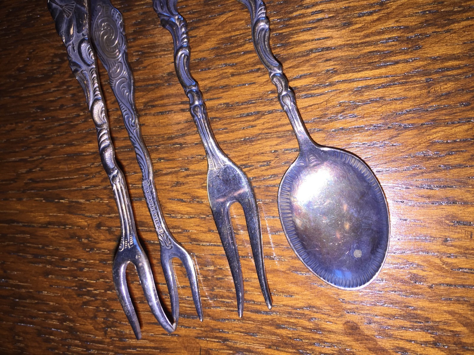 Sweden Extra PR. NS. Alp Appetizer Spoon, Fork, Tong Set Vintage eBay