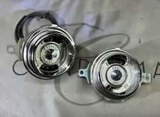 1955 - 1956 Pontiac Dash Guages W Chrome Bezels Oem Restored Used Set A A