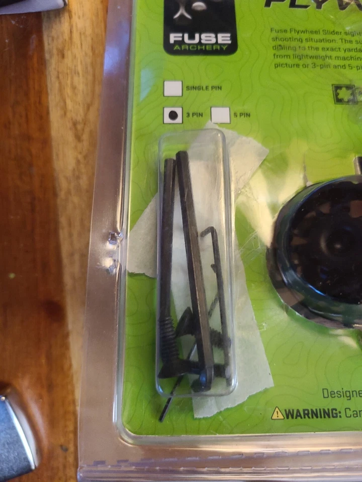 Fusible Tiro con Arco Volante Deslizante Rápido - Ajuste Arco Mirilla de Caza 3 Pines Mano Derecha. Foto 4 de 4